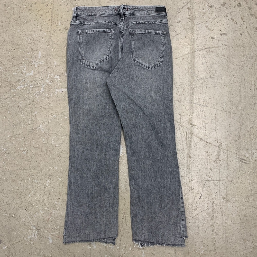 Dear John Jeans Women 30 Gray Pants Jodi  Hi Rise Crop Straight Denim Fits 30x26 - Picture 2 of 13